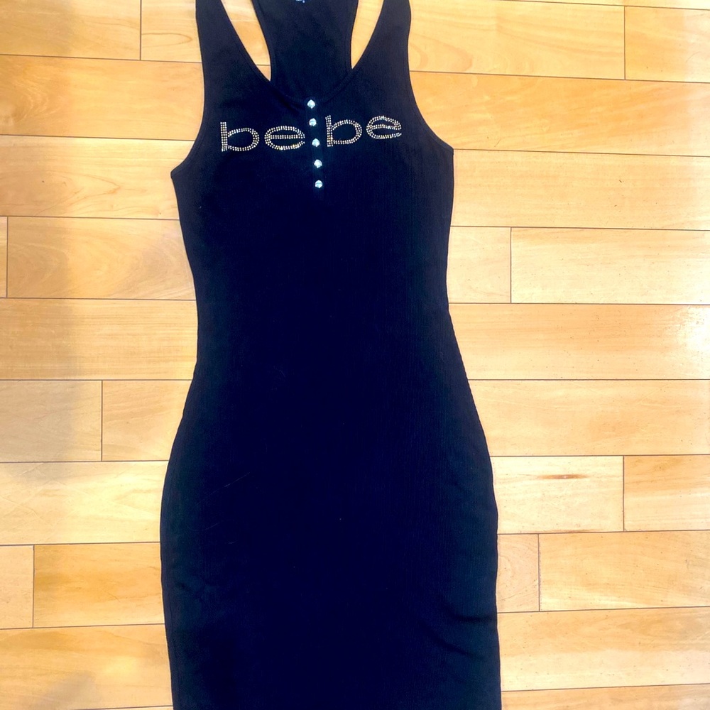 “BEBE” 7/8 black dress.